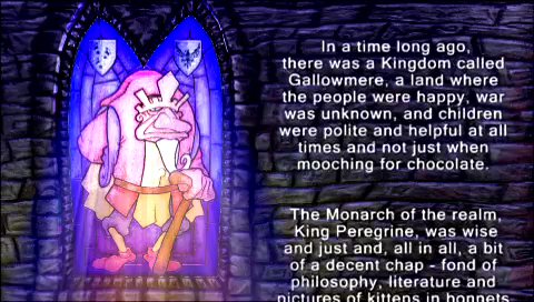MediEvil: Resurrection (PSP) screenshot: Game intro telling world story
