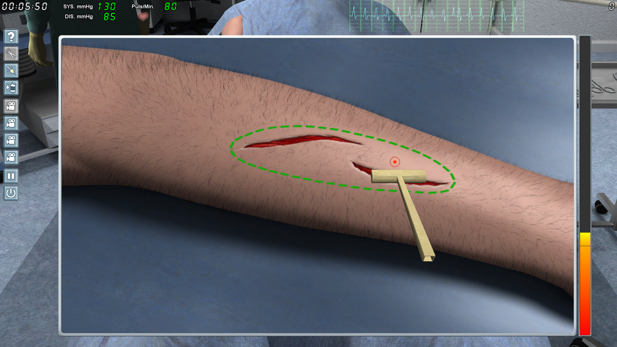 Surgery Simulator 2011 (Windows) screenshot: Shaving the area