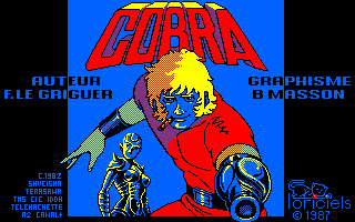 Cobra (Amstrad CPC) screenshot: Loading screen