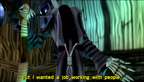 MediEvil: Resurrection (PSP) screenshot: Death in cut scene