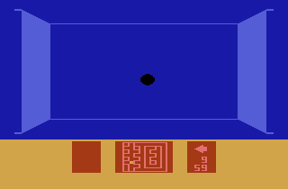 Escape from the Mindmaster (Atari 2600) screenshot: I need to find the round shape to fill this hole
