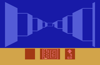 Escape from the Mindmaster (Atari 2600) screenshot: Starting maze 1