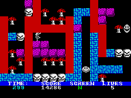Rockman (ZX Spectrum) screenshot: Screen N.