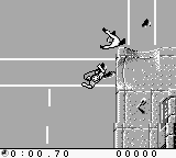 Sports Illustrated for Kids: The Ultimate Triple Dare (Game Boy) screenshot: Avoiding a local thug.