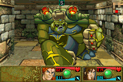 Mazes of Fate (Game Boy Advance) screenshot: Collecting the ruby gem makes this enemy who is indestructible