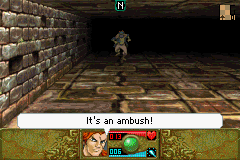 Mazes of Fate (Game Boy Advance) screenshot: You get set up early on and have to fight your way out of the house