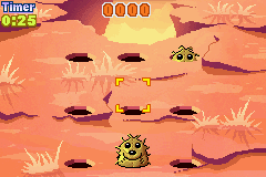 Whac-A-Mole (Game Boy Advance) screenshot: In the desert