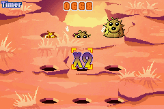 Whac-A-Mole (Game Boy Advance) screenshot: With this power up you'll get double points.