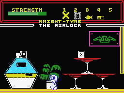 Knight Tyme (MSX) screenshot: Airlock