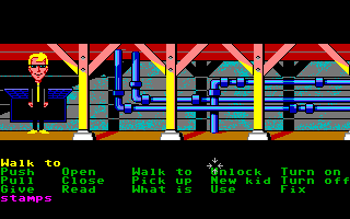 Maniac Mansion (Amiga) screenshot: Under the house.