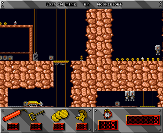 Lost in Mine (Amiga) screenshot: Start of level 11