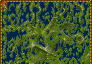 PowerMonger (SEGA CD) screenshot: Main map