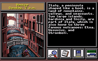 Where in Europe is Carmen Sandiego? (Amiga) screenshot: In old Italy.