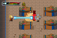 Dragon Ball Z: Buu's Fury (Game Boy Advance) screenshot: Goten fighting mummies.