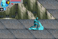 Marvel Ultimate Alliance (Game Boy Advance) screenshot: That's a nice way for moving
