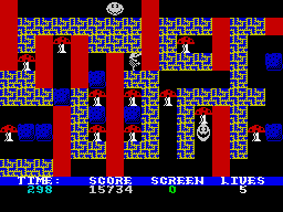 Screenshot of Rockman (ZX Spectrum, 1985) - MobyGames