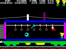 Stop the Express (ZX Spectrum) screenshot: Objective: get a key.