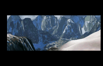 Tomb Raider (SEGA Saturn) screenshot: Tibet intro shot 1.