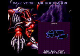 Stellar-Fire (SEGA CD) screenshot: Mission briefing, including what to expect planet-side