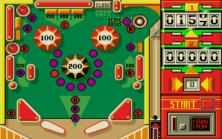 Pinball Magic (Atari ST) screenshot: Sucking in some points