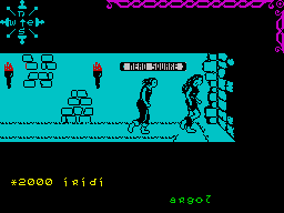 Dun Darach (ZX Spectrum) screenshot: Somebody to meet