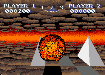 Slip Stream (Amiga) screenshot: Crashing