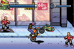 Screenshot of TMNT (Game Boy Advance, 2007) MobyGames