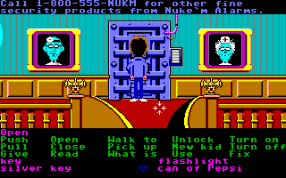 Maniac Mansion (Amiga) screenshot: The security door.