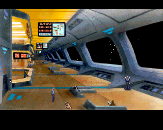 Universe (Amiga) screenshot: Spaceliner lounge.