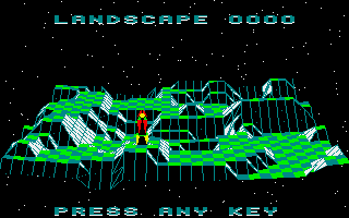 The Sentry (Amiga) screenshot: Level birdeye view