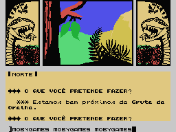 A Lenda da Gávea (MSX) screenshot: More foliage