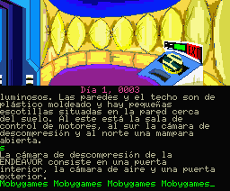 Rendezvous with Rama (MSX) screenshot: Decompression chamber