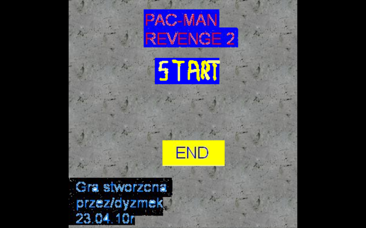 Pac-Man Revenge 2 (Windows) screenshot: Main menu
