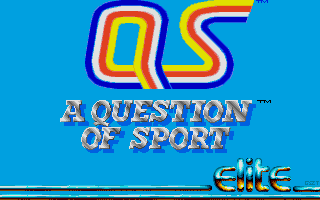 A Question of Sport (Atari ST) screenshot: The title screen