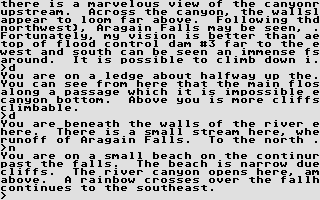 Zork (Atari ST) screenshot: Scenic environs