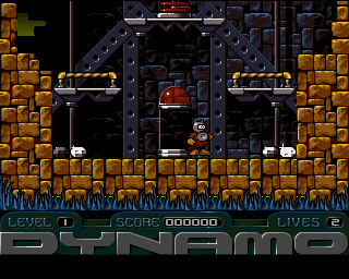 Captain Dynamo (Amiga) screenshot: Level 1 - game start