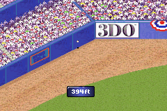 High Heat Major League Baseball 2002 (Game Boy Advance) screenshot: Home Run Derby mode - almost