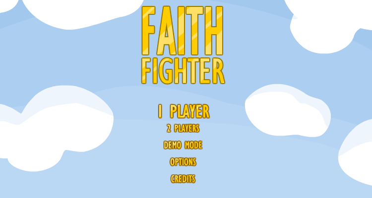 Faith Fighter (Windows) screenshot: Main game screen