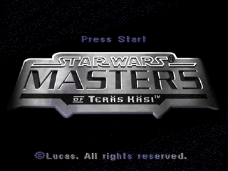 Star Wars: Masters of Teräs Käsi (PlayStation) screenshot: Start menu