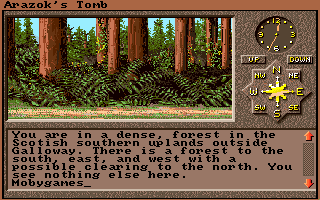 Arazok's Tomb (Amiga) screenshot: Game start