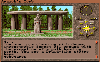 Arazok's Tomb (Amiga) screenshot: First puzzle