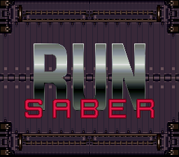 Run Saber (SNES) screenshot: Title screen