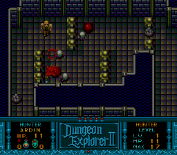 Dungeon Explorer II (TurboGrafx CD) screenshot: Roaming one of the dungeons.