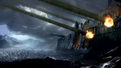 Warhammer 40,000: Squad Command (PSP) screenshot: Shot from the intro movie