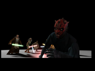Star Wars: Episode I - Jedi Power Battles (PlayStation) screenshot: Darth Maul