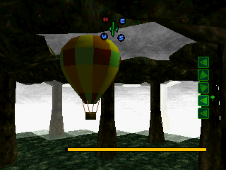 Kaze no NOTAM (PlayStation) screenshot: Breezy Earth: an unusual forest, are these ancient trees... could these be mushrooms?