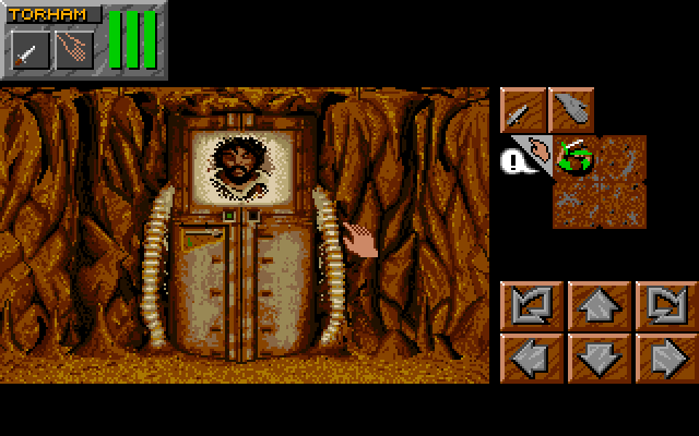 Dungeon Master II: Skullkeep (Amiga) screenshot: hibernating party members..