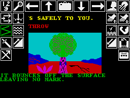 Kobyashi Naru (ZX Spectrum) screenshot: This is not the way