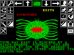 Kobyashi Naru (ZX Spectrum) screenshot: Yikes!