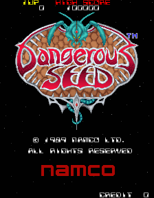 Dangerous Seed (Arcade) screenshot: Title screen